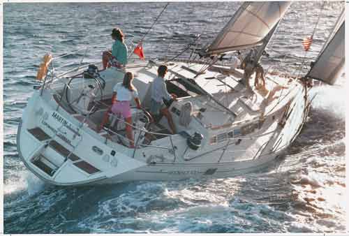 Segelurlaub auf der Sheria. Eine Beneteau 500 ab Korfu.