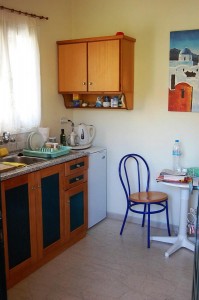 Küchenbeispiel des Ein-Zimmer-Appartements Stefanos auf Korfu