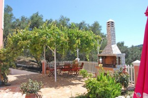 Grillbereich des Ferienhauses Irini