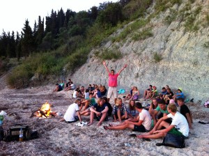 Jugendtreff in Agios Georgios mit Corfelios