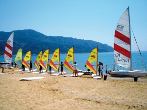 VDWS-lizensierte Surf- und Segelschule von Corfelios in Agios Georgios