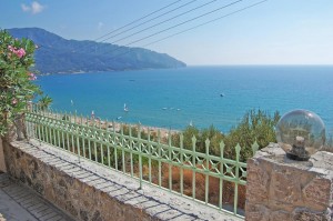 Toller Blick auf Agios Georgios vom Ferienhaus Tatjana